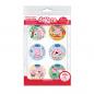 Preview: 6 Essbare Muffin- & Cupcake-Aufleger "Peppa Wutz", 5,8 cm